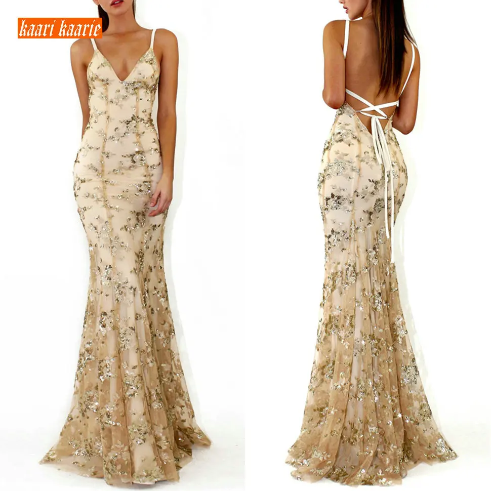 Elegant Silver Formal Dress Mermaid Evening Gowns 2019 Sexy Evening Dresses Long Party Tulle Embroidery Sequined Backless Women