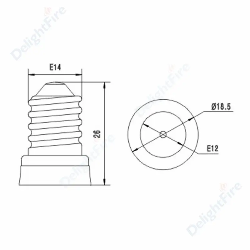 E14 к E12 адаптер E14 к E12 держатель лампы адаптер питания основание конвертера Разъем светодиодный светильник лампа удлинитель