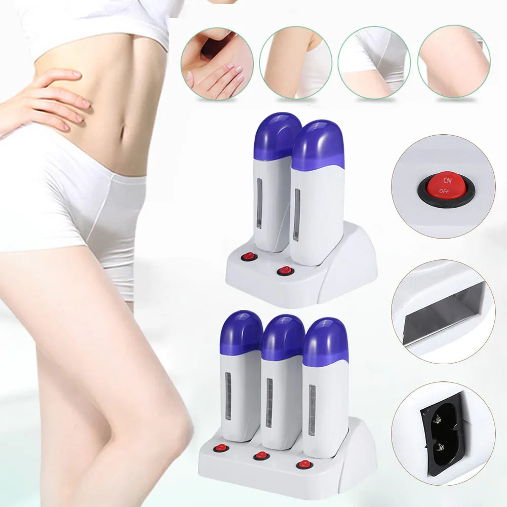 

Depilatory Roll On Wax Heater Roller Waxing Cartridge Face Arm Leg Hair Removal Epilator Electric Women Hair Remaval Tool H7JP