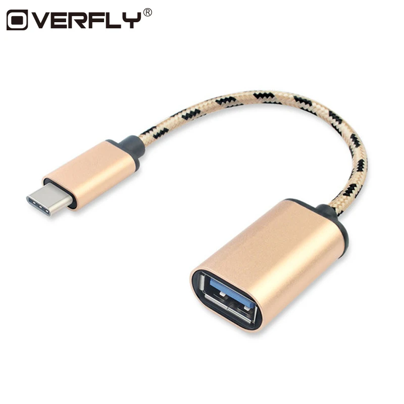 Аудио Кабель адаптер Overfly OTG USB кабель 3 1 type C конвертер к для samsung huawei Android