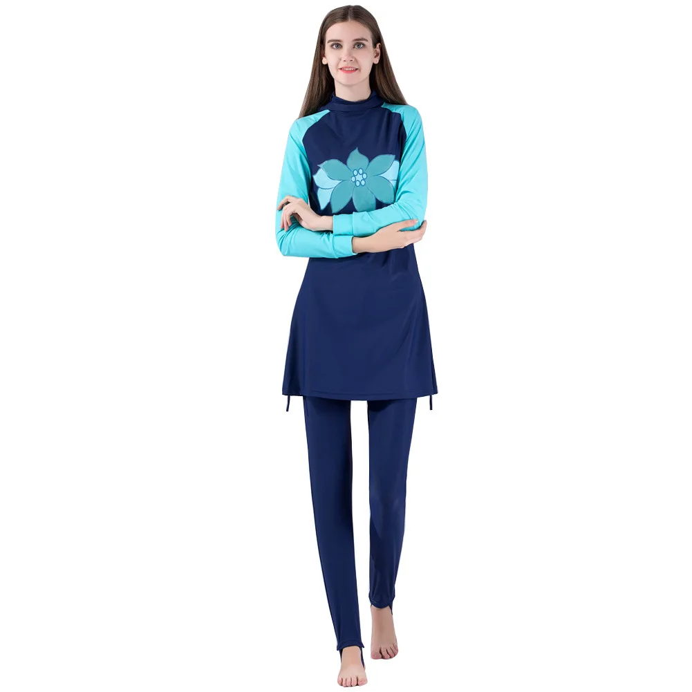 

Juventus 2019 Molly Swimwear Women's Beach Bathing Suit, Bikinis Muslim Swiming Suit Cute Blue Islamic Women Swim Wear