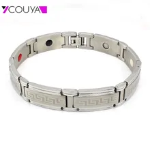 Мужской Блестящий Модный браслет из нержавеющей стали серебряный Энергетический Браслет с зеркальной полировкой вдохновляющий браслет цепной браслет