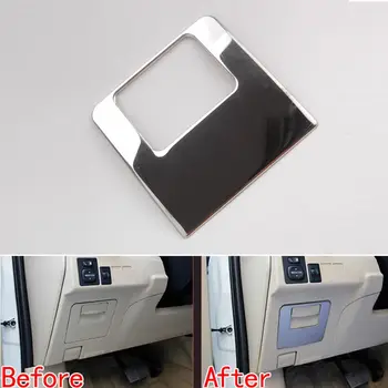 

For 2014 Toyota Corolla 1pc Stainless Steel Car Driver Side Storage Glove Box Trim Panel Cover Silver Car Styling Accessories