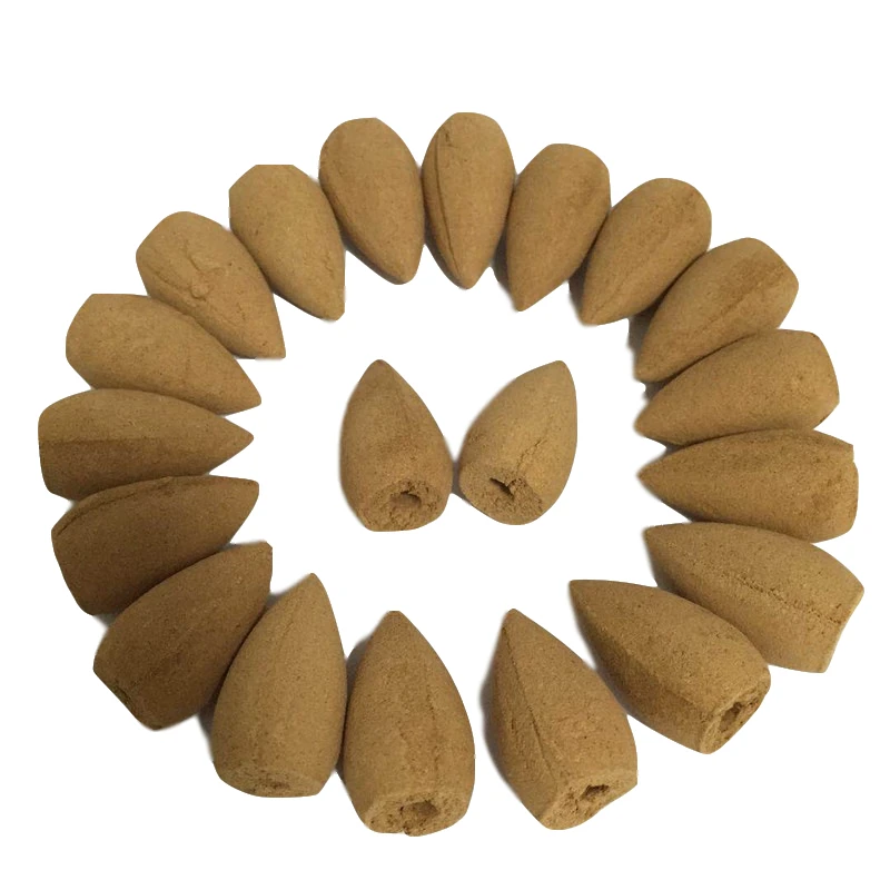 9 Kinds of Fragrance Chinese Backflow Incense Cones Lily Rose Lavender Mint Carnation Jasmine Green Tea Back Flow Incense 10pcs  (3)