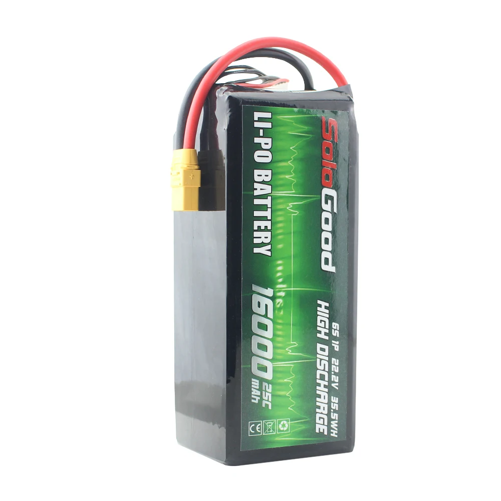 SoloGood 22000 16000 12000 MAH 22,2 V 6S литиевые батареи для авиационной модели большой емкости для защиты растений БПЛА