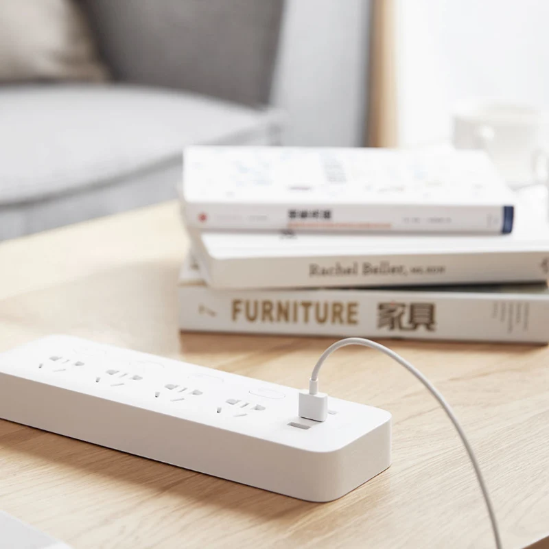 Xiao mi jia mi power Strip 2.1A Быстрая зарядка 3 USB удлинитель штепсельная вилка стандартные электрические розетки переключатель управления