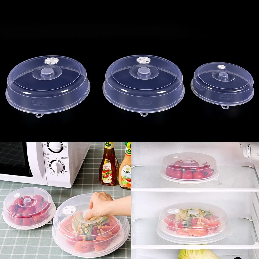 

Sealing Cover Food Storage Plastic Lid Microwave Oven Crisper Cap Refrigerator Dish Lids Plate Dustpoof Cover Kitchen Tool