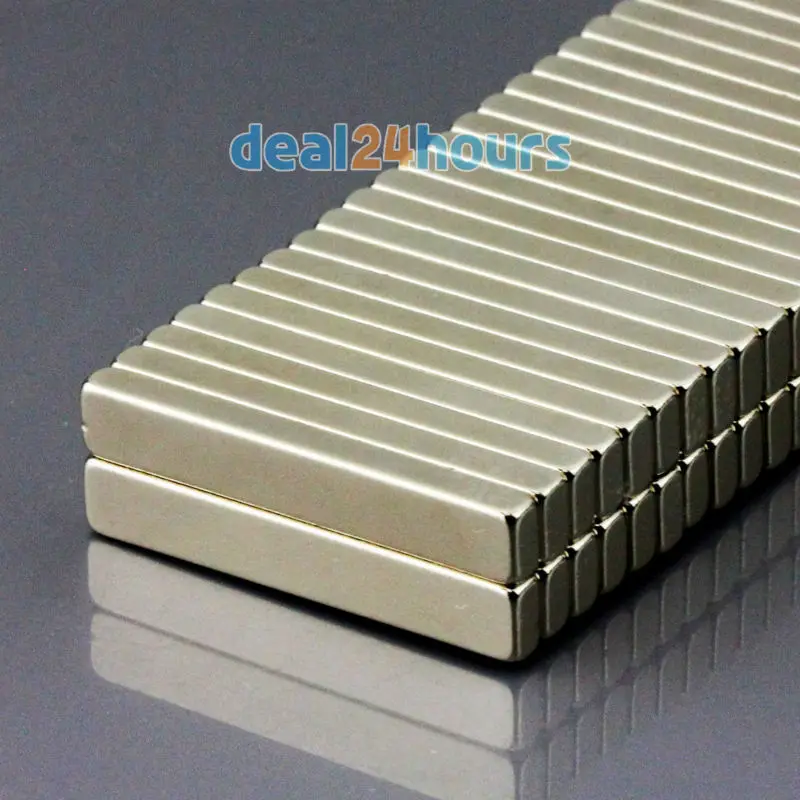 

OMO Magnetics 50PCS N50 Bulk Super Strong Strip Block Bar Long Magnets Rare Earth Neodymium 30 x 5 x 3 mm
