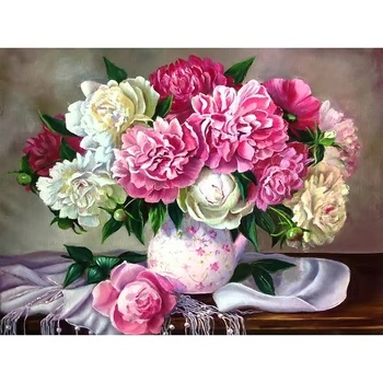 

5D Diamond Painting Full Square Beautiful Flower Diamond Embroidery Sale Drill Picture Of Rhinestone Mosaic Handmade Gift