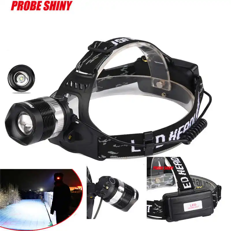 XM-L torch flashlight t6 LED powerful Headlamp led flashlight rechargeable Headlight Head Light led flashlight 18650 #4A27 (10)