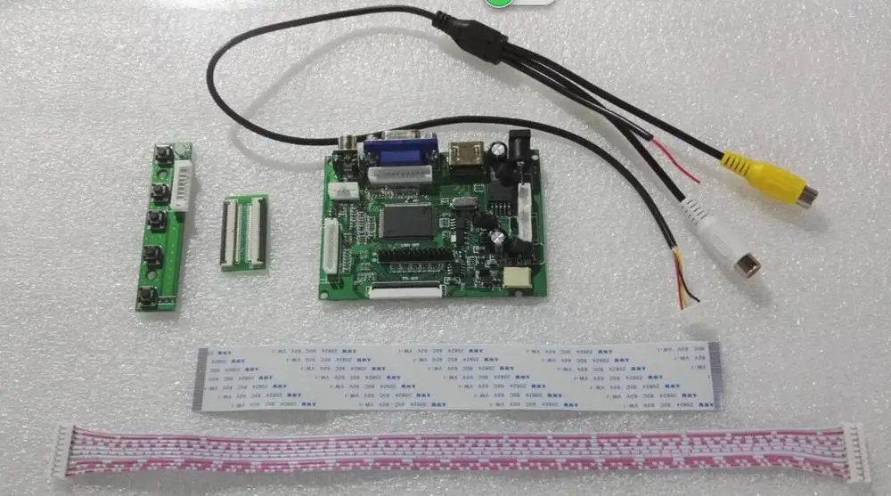 

Universal HDMI VGA 2AV 50P TTL LVDS Controller Board Module Monitor Kit for Raspberry PI LCD 7INCH 50PIN 1024*600 Panel freeship