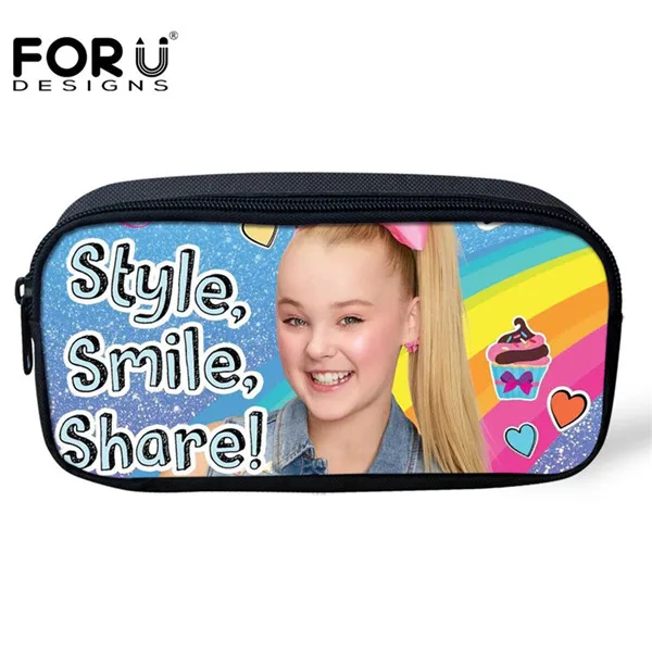 FORUDESIGNS/милые школьные сумки для девочек-подростков, суперзвезда JoJo Siwa, принт, детские сумки на плечо, повседневные школьные сумки для студентов - Цвет: HK7011K