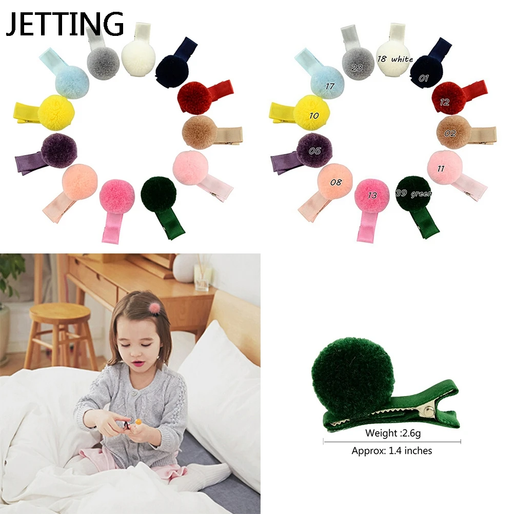 

10pcs Hairpins Protect Hair Well Kids Hair clip ball Hairpins Barrettes for baby Girls Headwear