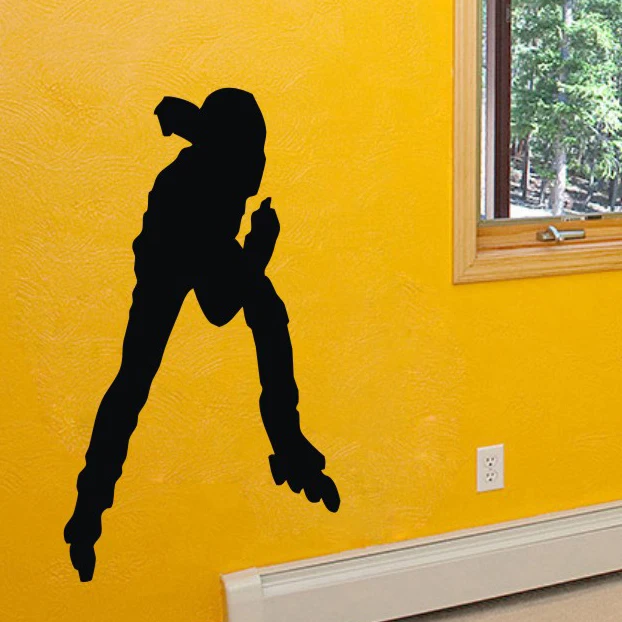 Roller Skating Wall Sticker Extreme Sport Wall Decal Car Decal Home Decor