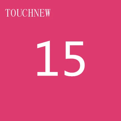 TOUCHNEW, 168 цветов, одиночные художественные маркеры, кисть, эскиз, на спиртовой основе, маркеры, двойная головка, манга, ручки для рисования, товары для рукоделия - Цвет: 15