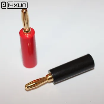 

Gold Plated 4mm Banana Plug Solderless Type Connection (10pcs)