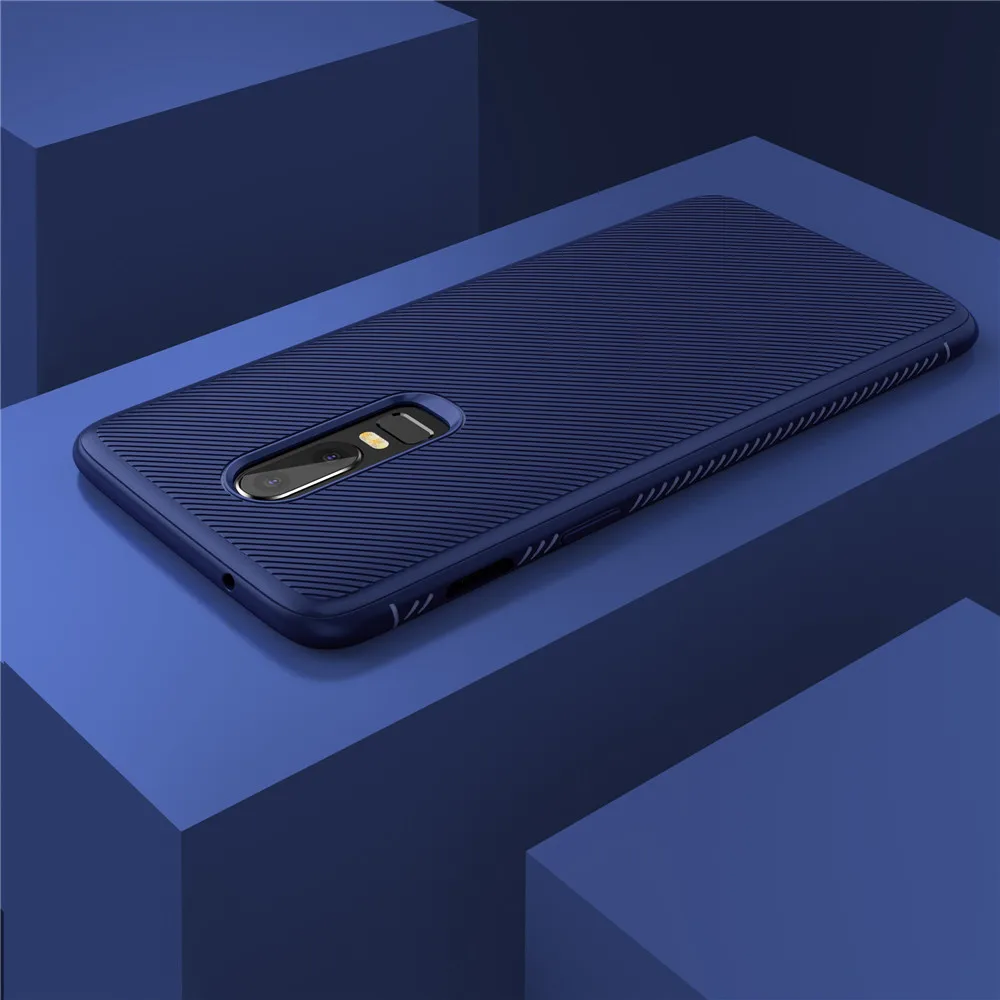 

For OnePlus 6 Case Soft Silicone Matte TPU Textured Scratch Resistant Protective Shell Cover For One Plus 6 Oneplus 6 1+6 Case