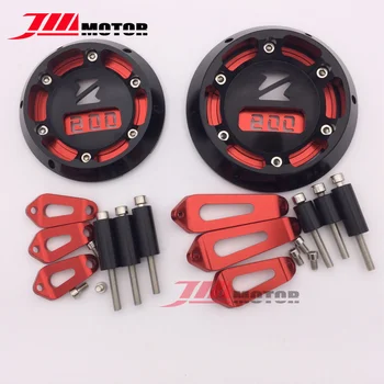 

YY-EPC-KI-08RD Motorcycle CNC Aluminium Alloy Modified Part Engine Protective Cover On Both Sides For Z800 2010-2016 Red Color