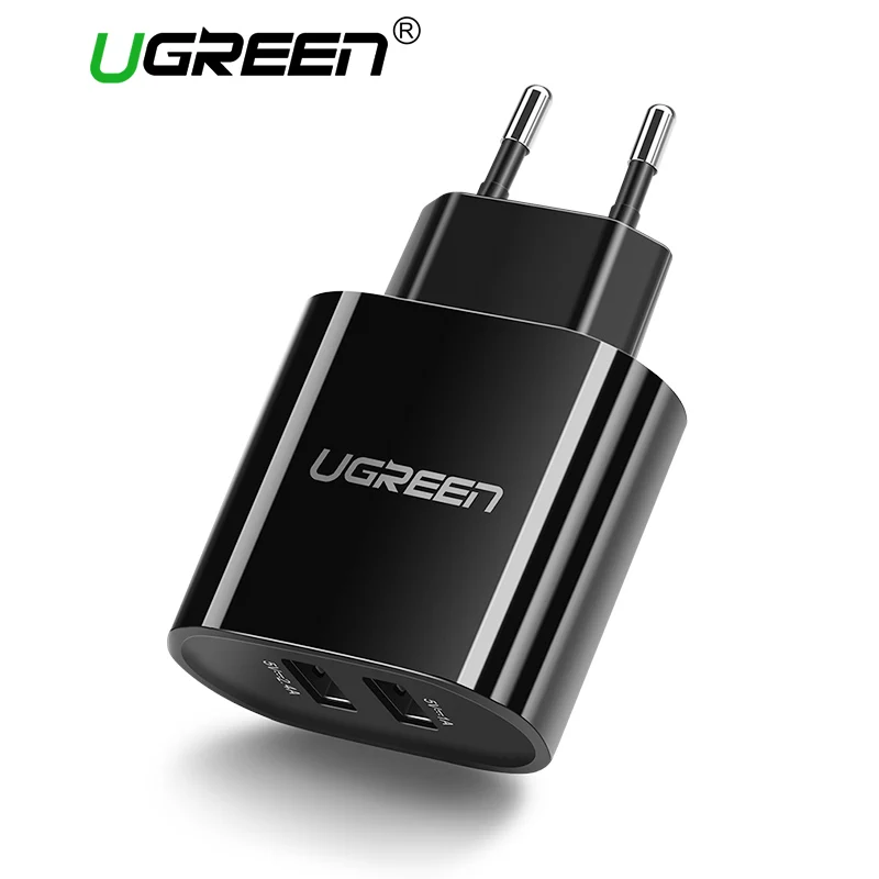Ugreen 17W Dual Port Travel Wall EU Plug USB Charger For IPhone 4S 5 5S 6
