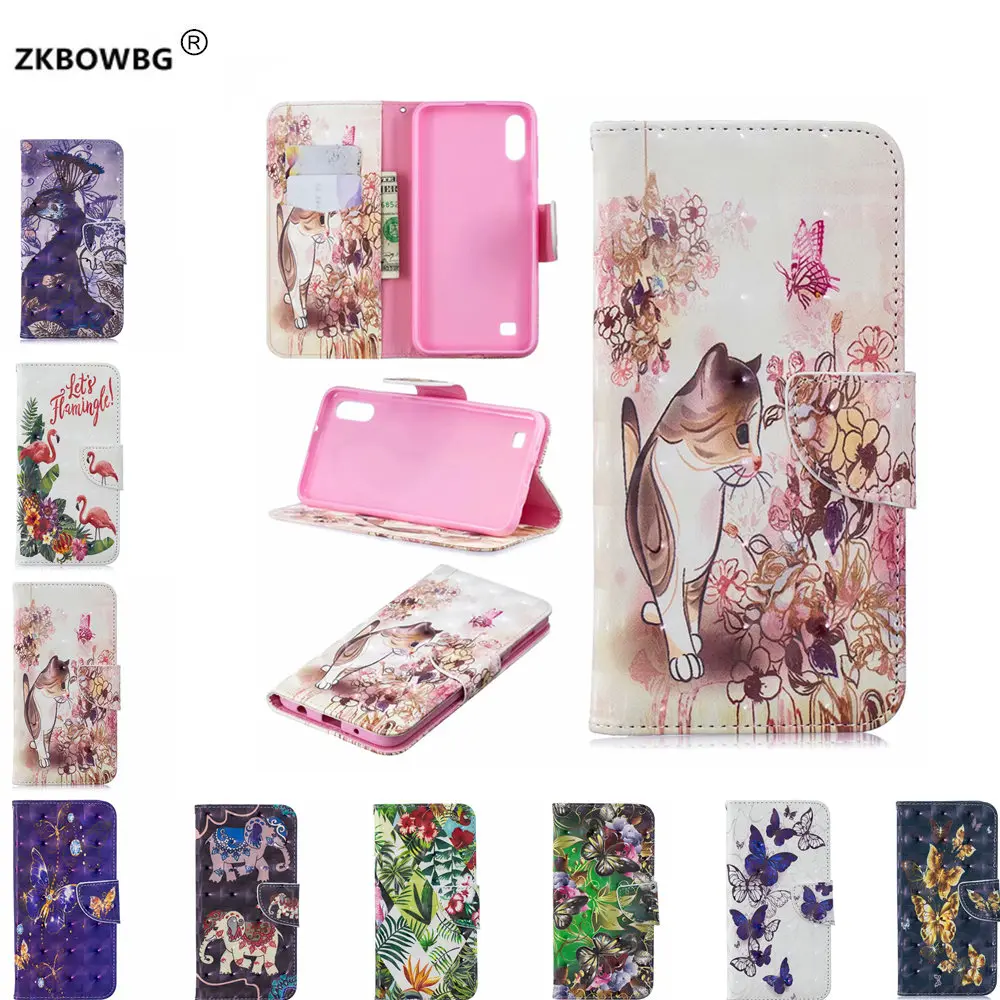 

Fashion Flip Wallet Stand Bag Cover For Samsung Galaxy A10 A20 A30 A40 A50 A70 Mobile Phone Painting 3D PU Leather Cover Case
