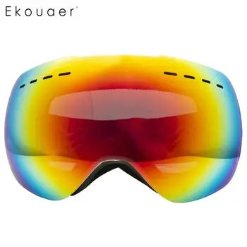 

2019 Ski Goggles Double Layers UV400 Anti-fog Big Ski Mask Glasses Skiing Men Women Professional Snow Eyewear Lens
