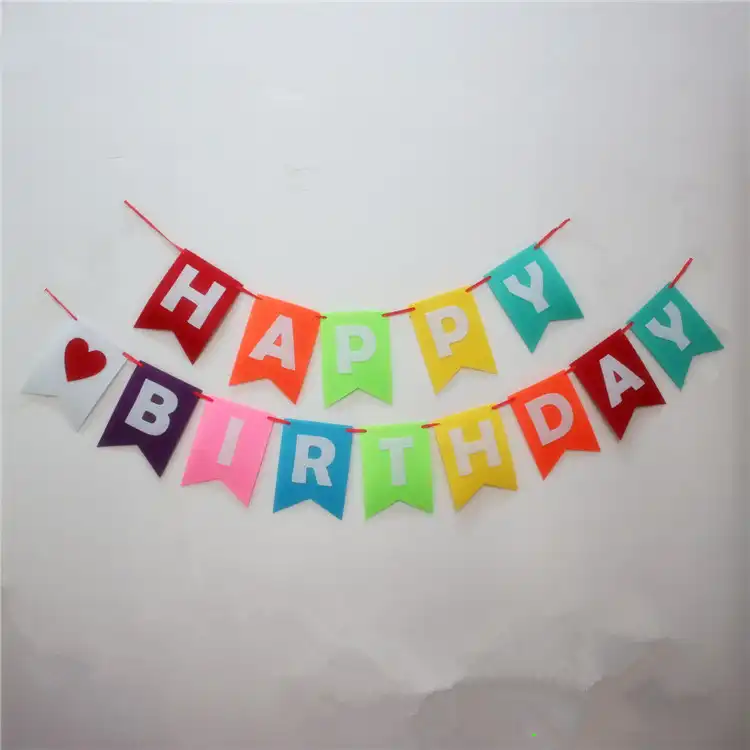 5 ピース ロット紙バナー 7 色紙クラフトハッピーバースデーベビーシャワーの子供の誕生日パーティー洗礼装飾 パーティー用自作デコレーション Aliexpress