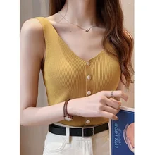 Большой размер Женский вязаный свитер на подтяжках однотонный Повседневный женский жилет без рукавов Blusas De Inverno Feminina