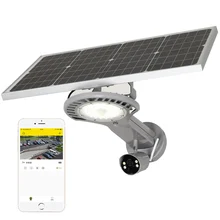 Противоугонный мобильный беспроводной 4g wifi контроль 30 Вт Мониторинг cctv Солнечный светодиодный уличный светильник