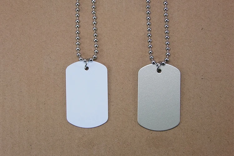 

10pcs/lot Metal Army Tags for Blank Sublimation INk Transfer Printing Heat Press DIY Can Print