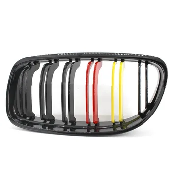 

2 Pcs M-Color Car Front Hood Kidney Grille Grill for BMW E90 E91 318 320i 325i 330i 2008 2009 2010 2011 Auto Bonnet Grill
