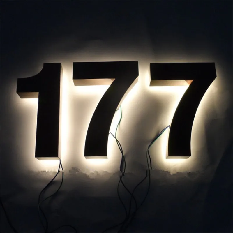backlit stainless steel letters231