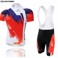 XINTOWN Красный велосипед Джерси нагрудник шорты Наборы для мужчин mtb велосипедные костюмы череп серый летний мужской Ropa Ciclismo велосипедные рубашки зеленый