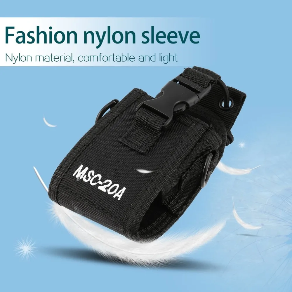 

MSC-20A Radio Case Nylon Holder Universal Adjustable Strap Portable Sleeve Interphone Sheath for Most of Interphones dropship