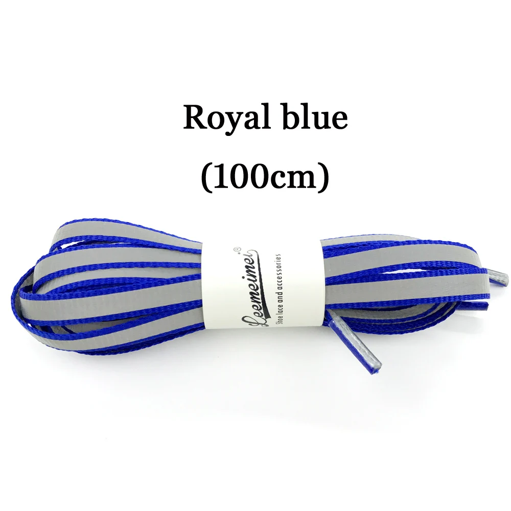 Спортивный баскетбольный мяч из плотного текстиля; шнурки 3м отражающие шнурки светящиеся шнурки для обуви унисекс модные вечерние Кемпинг струны - Цвет: royal blue