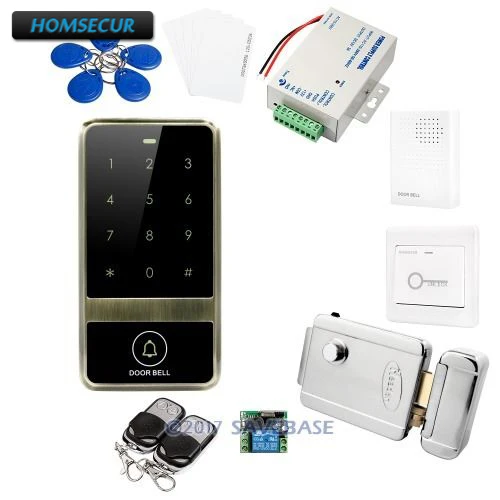 

HOMSECUR Waterproof RFID Access Controller With RFID Reader + Electric Lock With Keys + Backlight