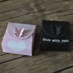 День Святого Валентина Розовый Черный упаковочная коробка подарочные коробки коробка конфет Свадьба сувениры партии Подарочная упаковка