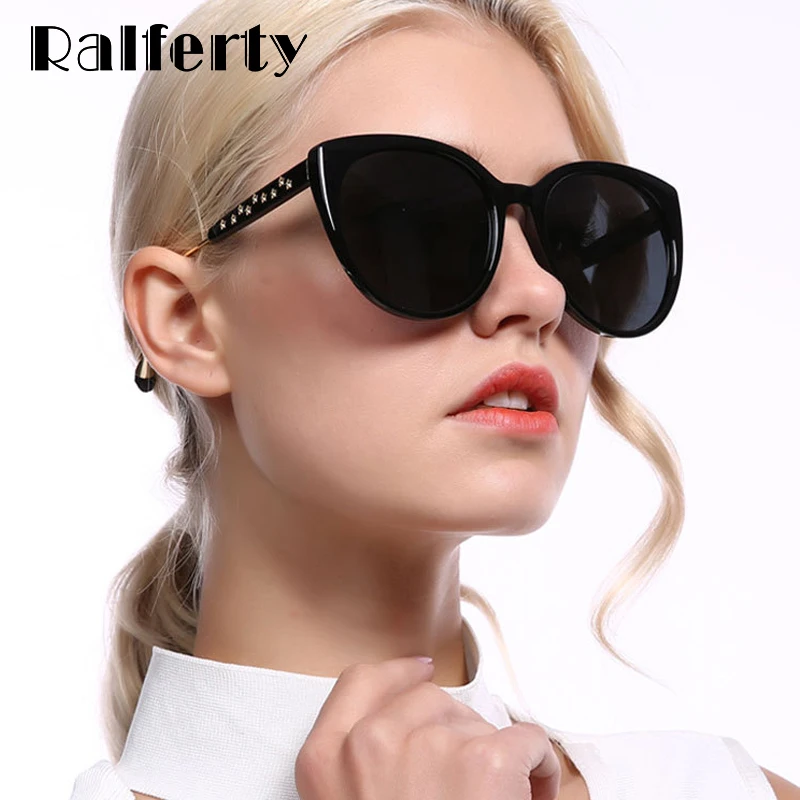 Ralferty солнцезащитные очки-звездочки женские поляризованные UV400 Солнцезащитные очки женские градиентные линзы кошачий глаз солнцезащитные очки женские оттенки солнцезащитные очки D201950