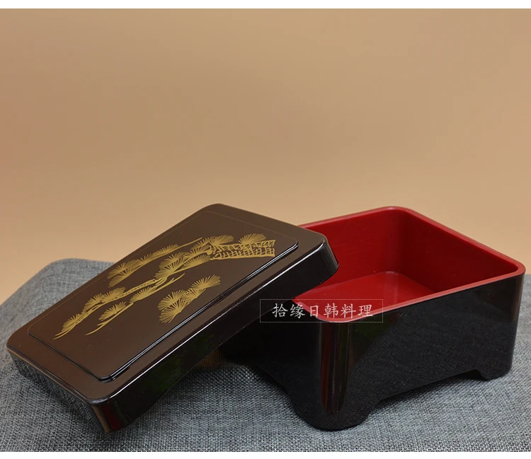 Японский угрь коробка суши Ланч Снэк бокс бамбуковый лист барабан бизнес набор чашка для еды еда лапша корзина беспорядок жестяная пластиковая посуда