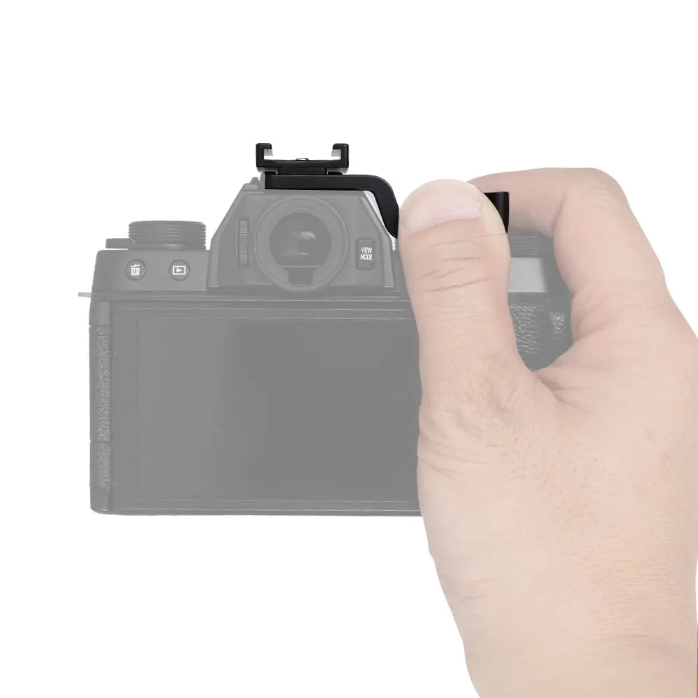 Увеличением фокусного расстояния Mcoplus металла крепление с поднятым рычагом и установки вспышки «Горячий башмак» для ЖК-дисплея с подсветкой Fujifilm Fuji XT1 XT2 XT3 XT20 XT100 Камера