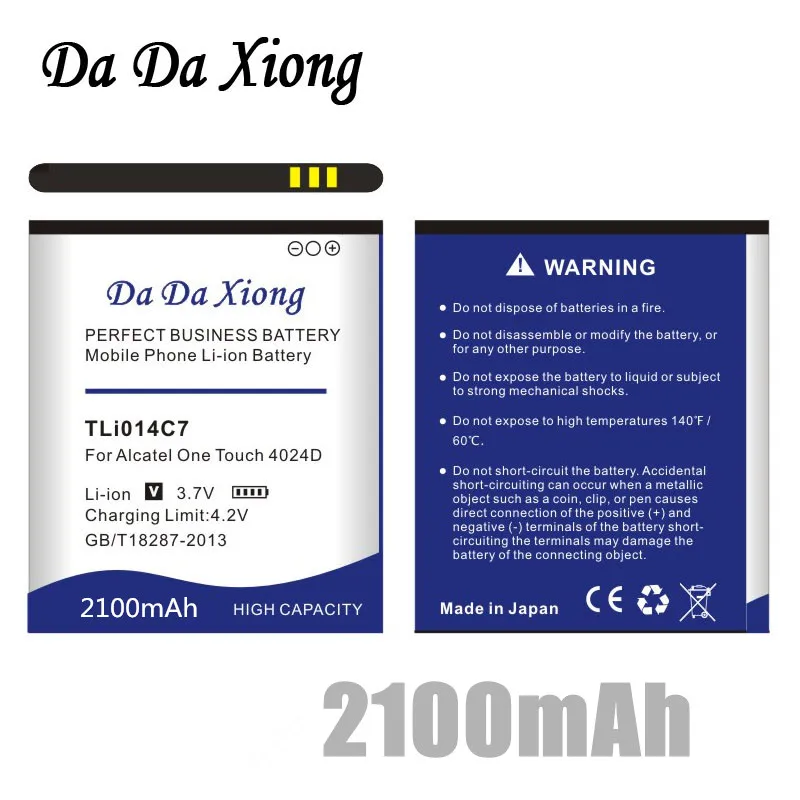 

2100mAh TLi014C7 Battery for Alcatel OneTouch Pixi First 4024D 4.0"