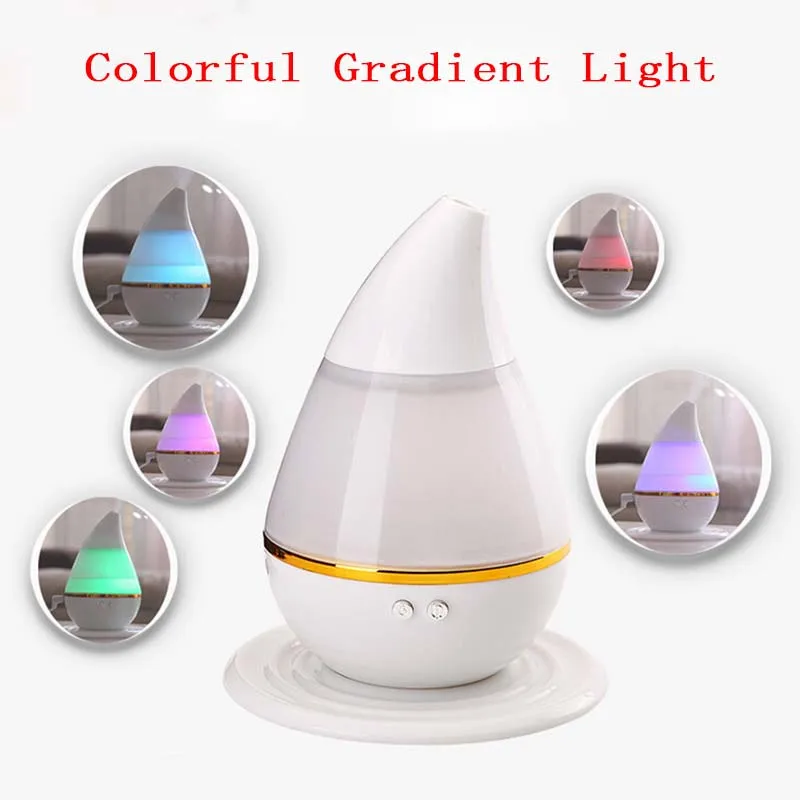 

Air Humidifier Water Drop LED Light Aroma Fogger Atomizer Ultrasonic Humidifier Diffuser Mist Maker for Home Mini USB Humidifier