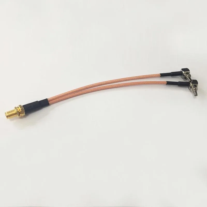 НОВЫЙ SMA женский Тип Y 2X CRC9 разъем сплиттер-сумматор кабель косичку RG316 15 см длинные для Huawei E156 E159 E160