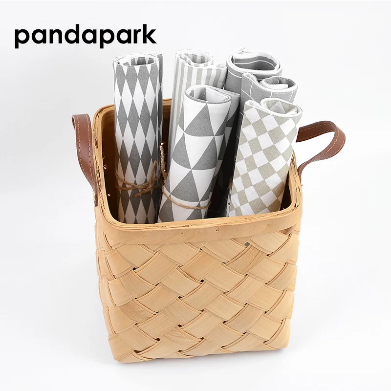 Современный простой полосатый Настольный коврик Pandapark с геометрическим рисунком