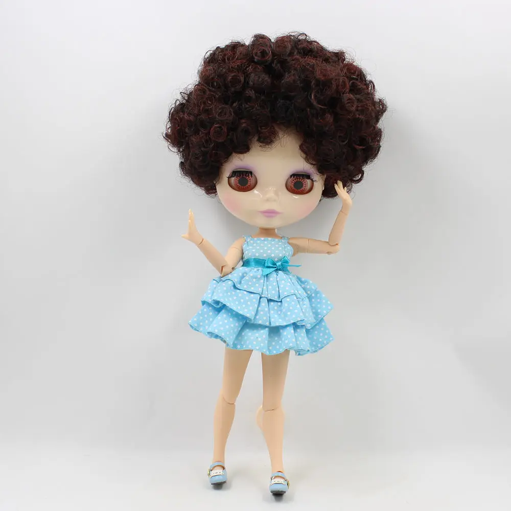 Blyth кукла BL9103/0362 красный микс коричневый вьющиеся волосы шарнир тело 1/6 кукла игрушка подарок