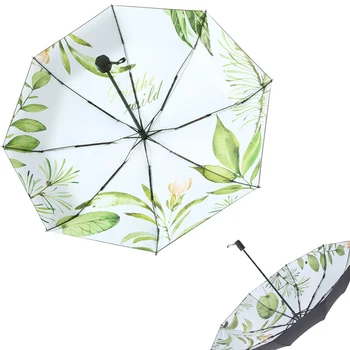 

Women's Umbrella Rain Folding Umbrella Ladies Parasol Female Windproof Paraguas Sunscreen 8K Mini Umbrellas sombrilla playa