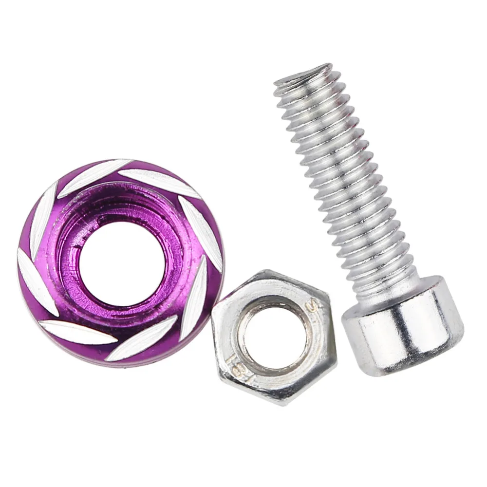 

2pcs Car Motorcycle Decorative License Plate Bolts Screws 6mm Thread Auto Hex Cap Screws Alloy Screws 5 Color Free Shipping