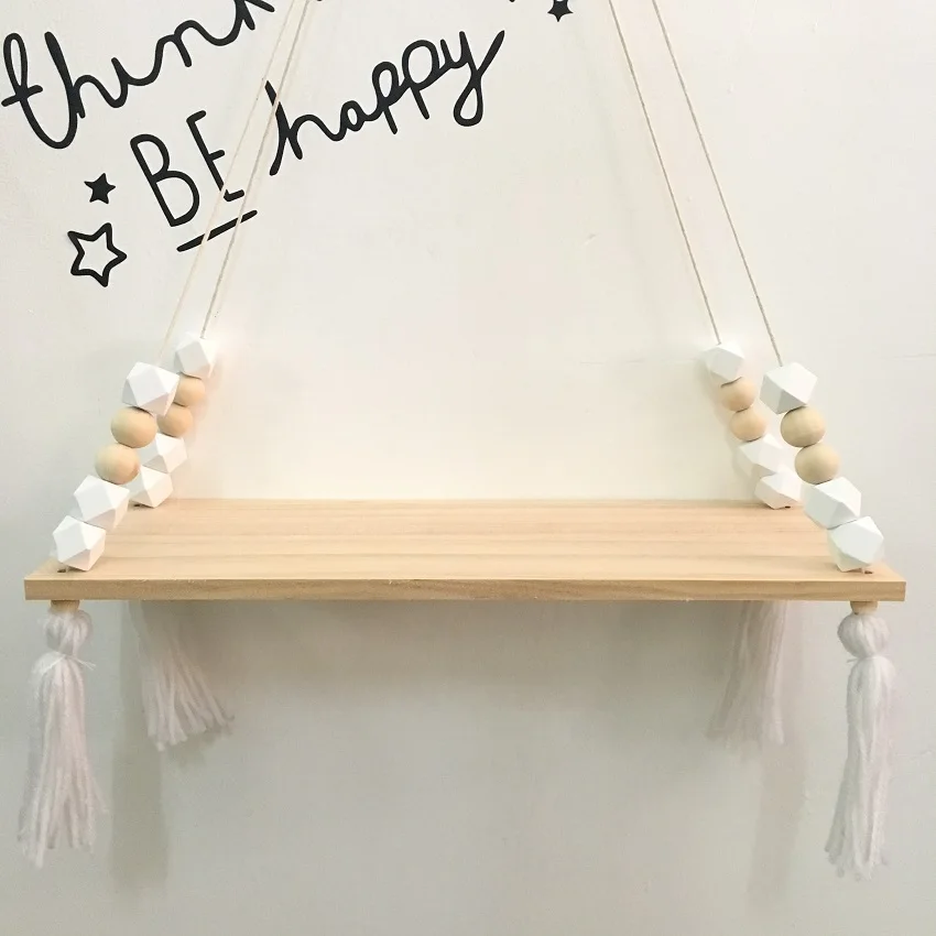 Горячая Распродажа настенная полка для спальни DIY оригинальные деревянные