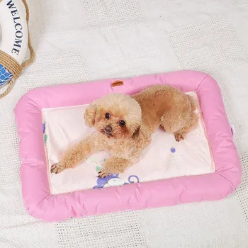 

Dog Mat Pet Cushion Summer Cooling Beds For Dog Cushions Travel Car Seat Dog Mat Plaid Easy Clean Dogs Supplies