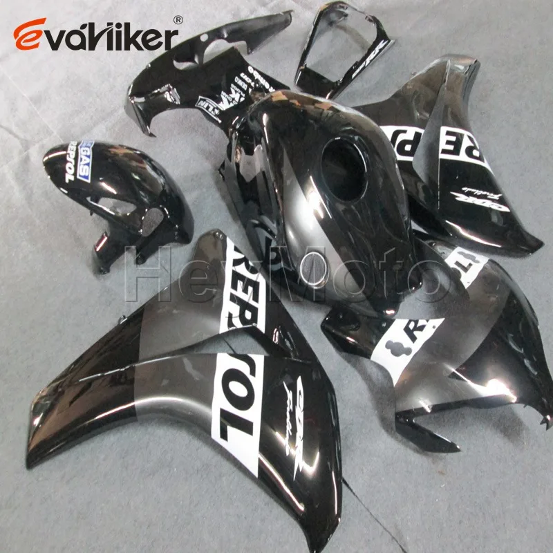 Пользовательские ABS мотоцикл обтекатель для CBR1000RR 2008 2009 2010 2011 мотоциклетные панели+ 5 подарков Черный литья под давлением H2 - Цвет: J