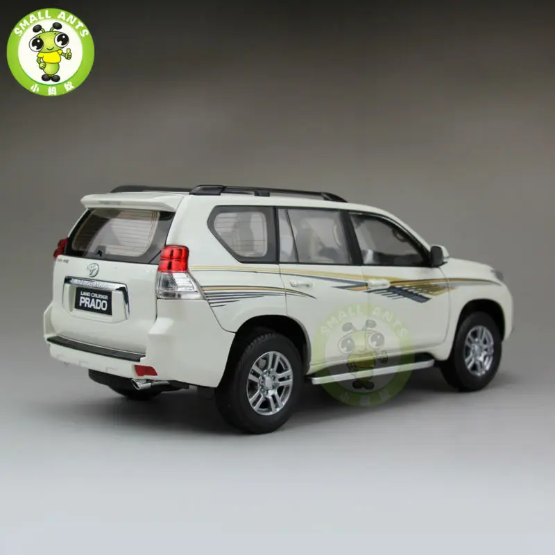 1:18 Масштаб Land Cruiser Prado литья под давлением модель автомобиля SUV игрушки для подарков коллекция хобби белый